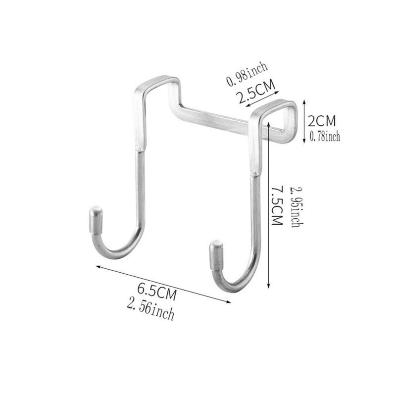 Stainless Steel S-shaped Hook, 2 3 Counts Multifunctional Hanging Organizer, Bedside Cabinet Door Hanging Clothes Hook, Over The Door Towel Hanger