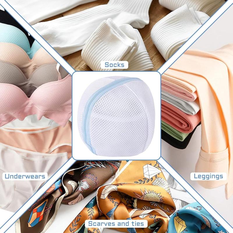 6 Pack Bra Washing Bags,Mesh Wash Bags,Bra Laundry Bags for Washing Machine,Underwear Brassiere Washing Bags(Blue)