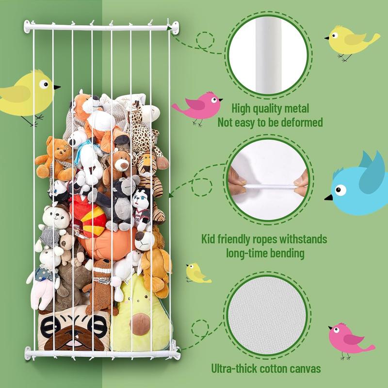 Stuffed  Storage, Stuffed  Hammock Net for Plushie Toys - Corner Stuffed  Zoo,  Storage Organizer, Spave Save for Plush  Holder,  for  Boys Girls, Wall Decor