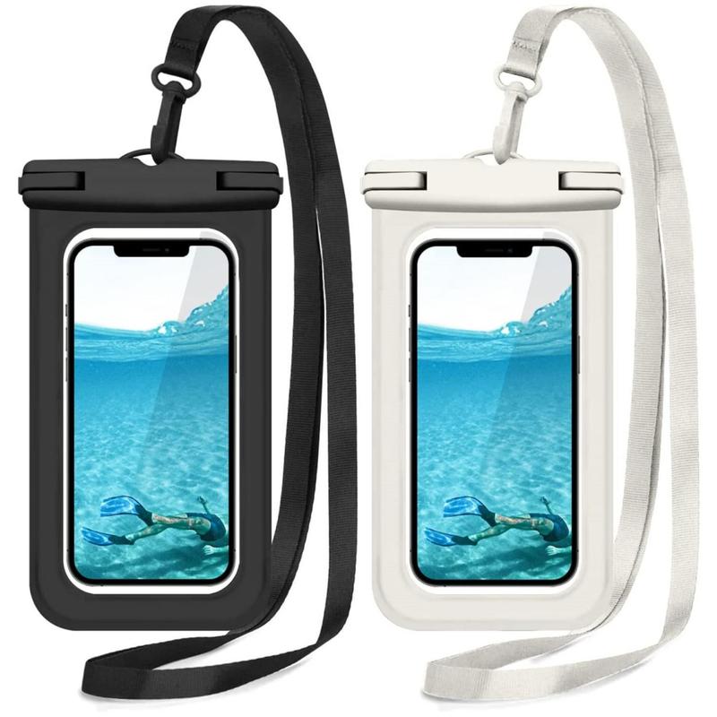 Universal Waterproof Phone Pouch, 2 Counts Large Phone Waterproof Case Dry Bag, Suitable for Outdoor Games, Swimming, and Water Sports