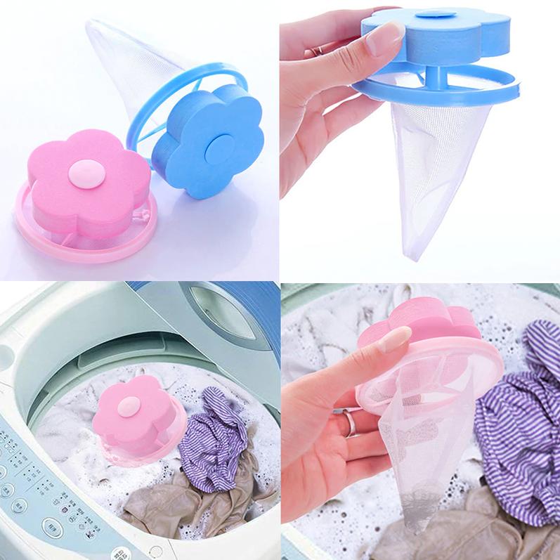 2 Pcs Floating Pet Fur Catcher Laundry Lint Remover for Washing Machine - Accessories