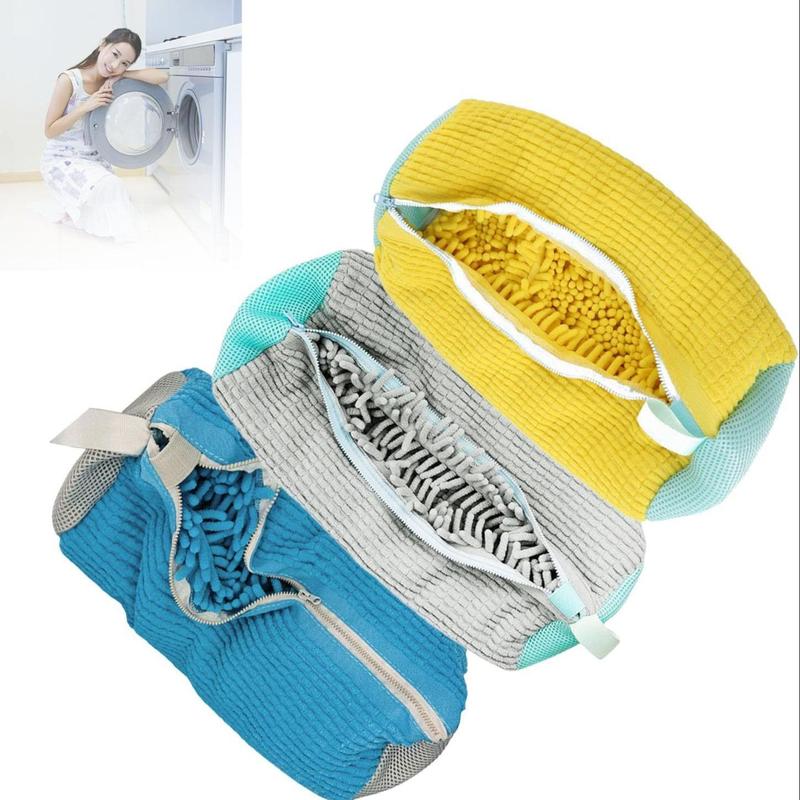 Laundry Bag, 1 Count Foldable Shoe Laundry Bag, Shoe Cleaning Bag, Shoe Washing Bag, Laundry Tools & Accessories for Home Use