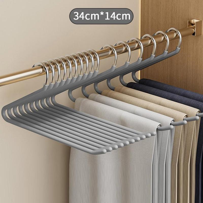 Space Saving Pant Hanger, 5 Counts Durable Z Shaped Anti-slip Pant Rack, Clothes Hanger for Home Bedroom Closet Dormitory Hotel