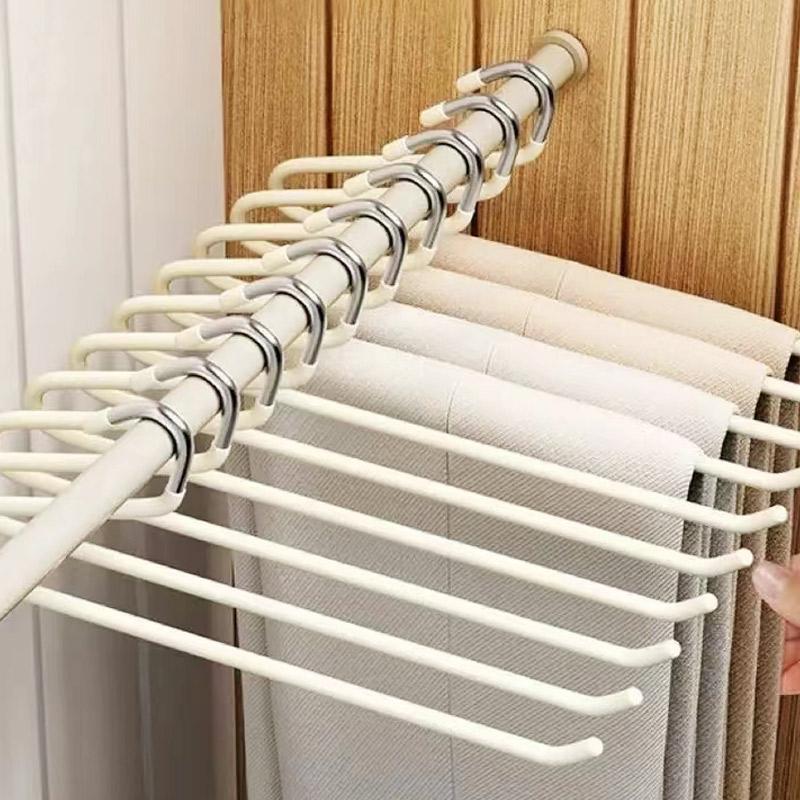 Space Saving Pant Hanger, 5 Counts Durable Z Shaped Anti-slip Pant Rack, Clothes Hanger for Home Bedroom Closet Dormitory Hotel