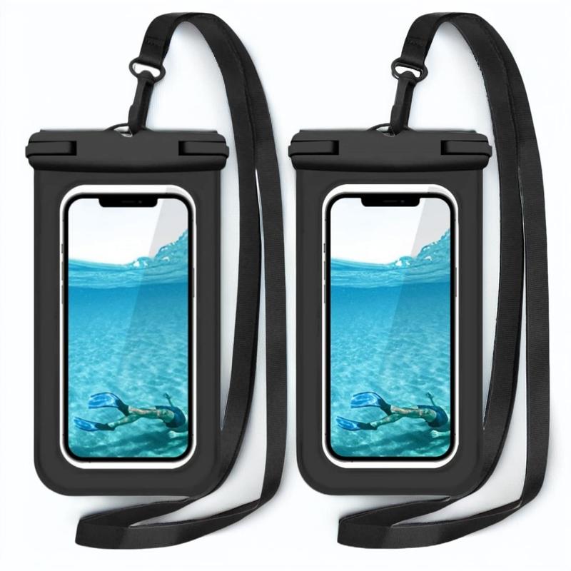 Universal Waterproof Phone Pouch, 2 Counts Large Phone Waterproof Case Dry Bag, Suitable for Outdoor Games, Swimming, and Water Sports