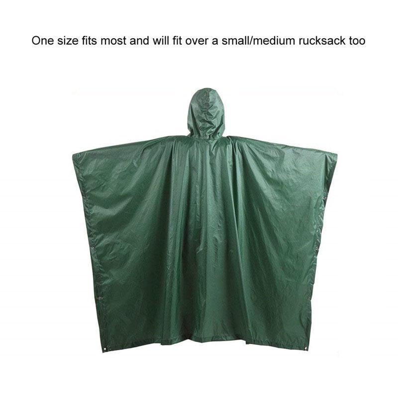 3 in 1 Raincoat Cover, Waterproof Tent Outdoor Camping Tent Pad, Foldable Raincoat Jacket with Pockets for Outdoor Hiking Cycling Rock Climbing, Christmas Gift