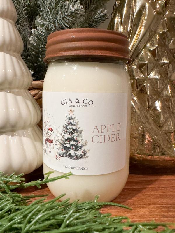 Gia Co. Large Soy Mason Jar Candles