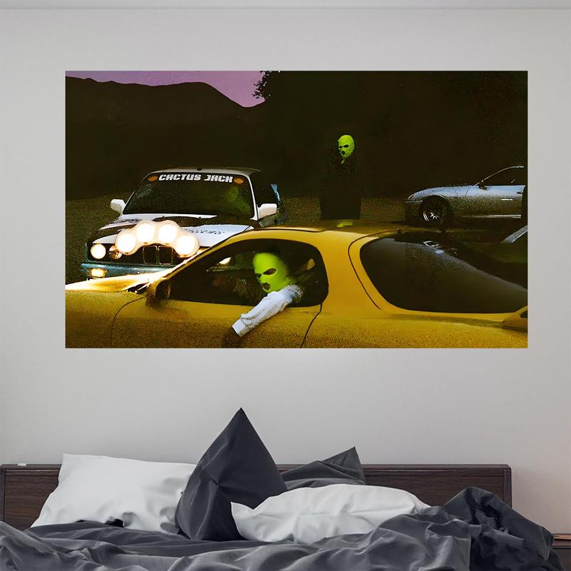 Top Rapper Music Album Covers Flag Tapestry  3×5FT Funny Poster Durable Cave Wall Flag , Suitable For Indoor And Outdoor Decoration In College Dormitories