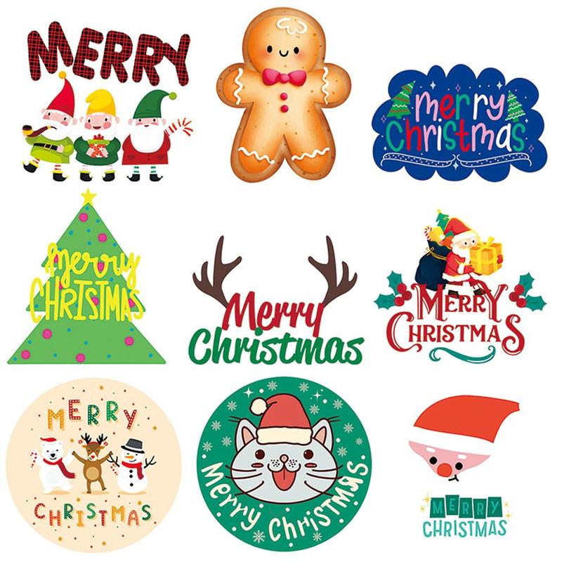 Christmas Gingerbread Man Series Sticker, 50pcs set Waterproof Decorative Sticker, DIY Creative Sticker for Phone Case, Laptop, Notebook, Helmet, Skateboard