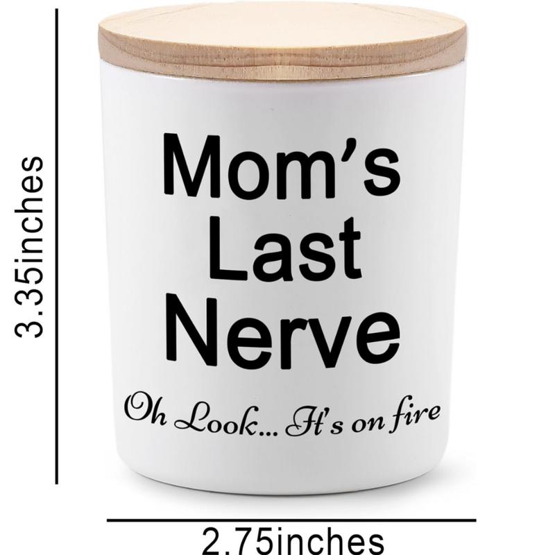 Mom's Last Nerve Gifts for Mom from Daughter Son - Mom Gifts, Mom Christmas Gifts, Christmas Gifts for Mom, Birthday Gifts for Mom, Presents for Mom, 7oz Lavender Scented Candle