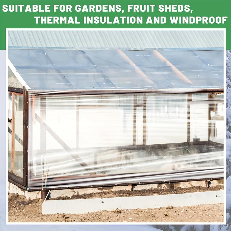 Clear Waterproof Rain Sheet with Seal - Outdoor Rain Cover for Patio, Chicken Coop, Porch Awning and Camping