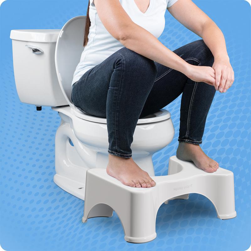 Squatty Potty - 7 Inch Original White Toilet Stool For Standard Height Toilets - Doctor Recommended - Relieves Bloating - Feel Lighter