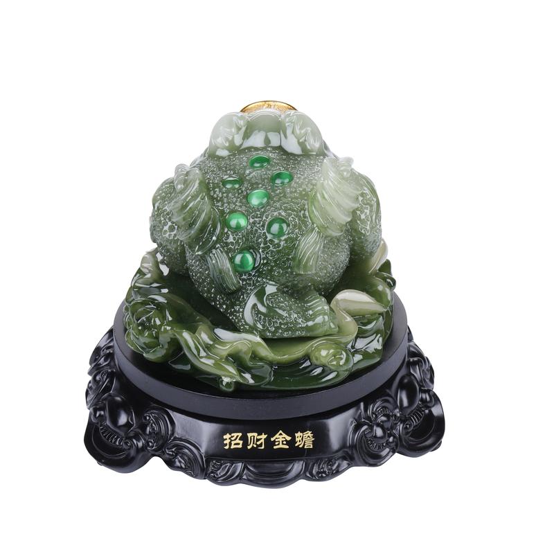 Money Frog Statue, Three Legged Toad, Feng Shui Decor, Attract Wealth and Good Luck,