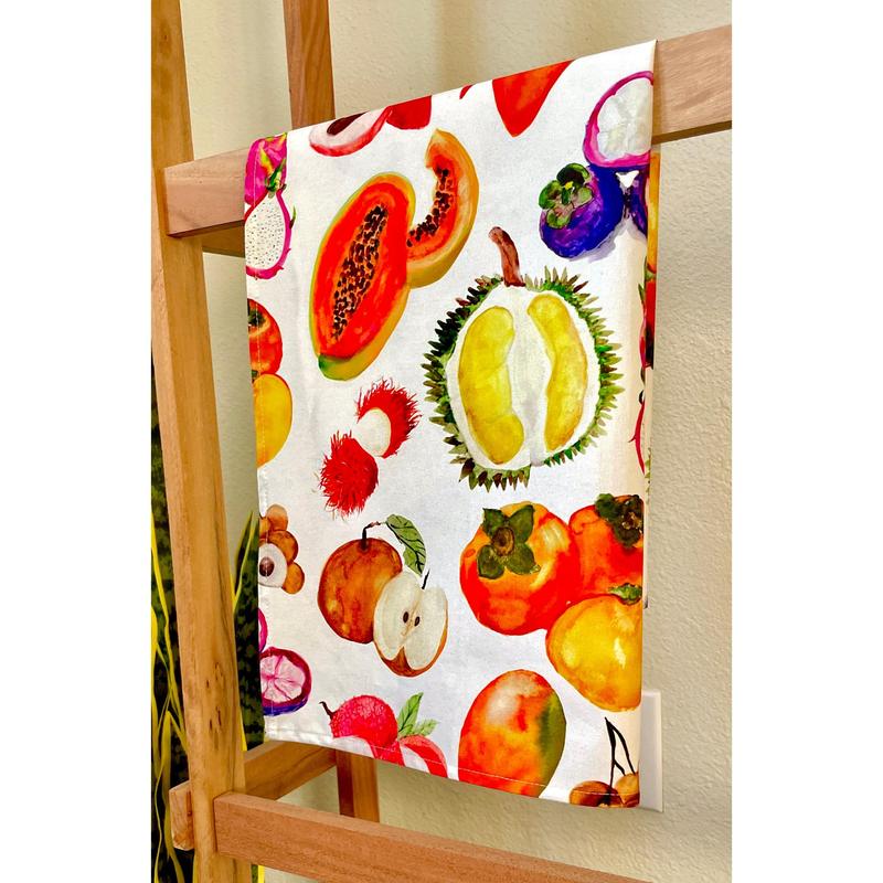 Asian Fruit Tea Towel