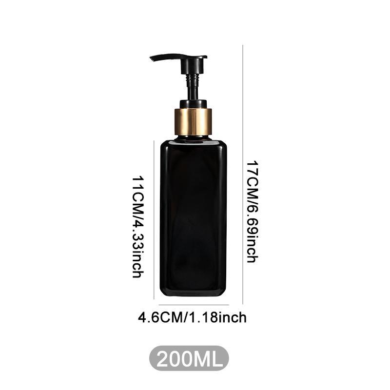 Soap Dispenser Bottle, 1 Count 2 Counts 200ml Press Type Empty Soap Dispenser, Bathroom Accessories