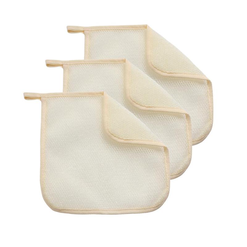 2 3 4pcs set Square Exfoliating Towel, Shower Washcloth, Bathroom Accessories For Home & Travel