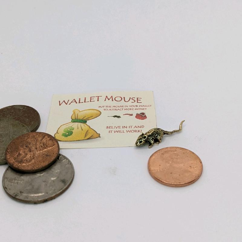 Money mouse Brass Handmade Lucky Miniature