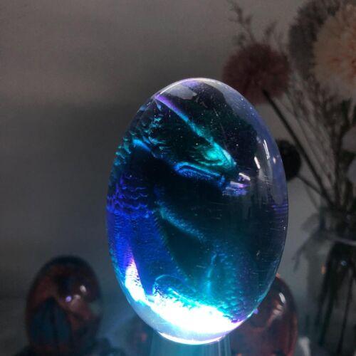 Crystal Lava Dragon Egg Resin Sculpture Oranmental Dinosaur Egg Home Gifts Decor