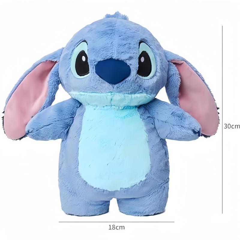 Cuddly plush fill with warm water for period。Anime S　t　i　t　c　h Plush with a Bottle for hot Water Filling