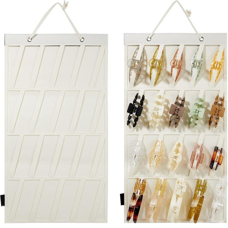 Claw Clip Organizer Holder Hanging Claw Clips Storage for Women Girls Big Claw Clip Display for Wall, Door, Closet 1 Pack