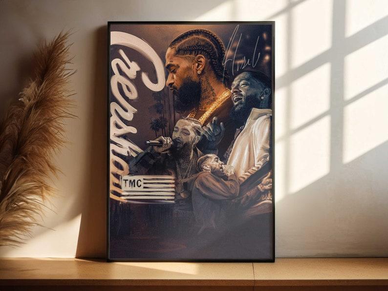 Nipsey Hussle Music Poster, Crenshaw wall art, Hip Hop