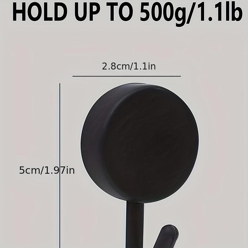 Non-punching Self-adhesive Wall Hook, Scratch-free Wall Hook, Multifunctional Hook Suitable for Hanging Clothes, Kitchen Door