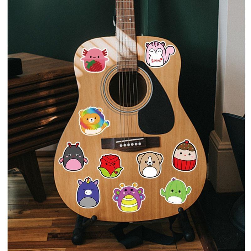 Cartoon Animal Series Sticker, 100pcs Kawaii Graffiti Cartoon Sticker, Decorative Sticker for Phone Case, Computer, Guitar, Bag, Water Cup, Scrapbook