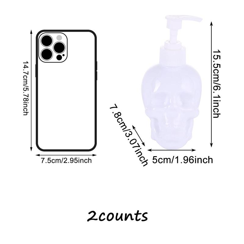 Soap Dispenser Bottle, 1 Count 2 Counts 200ml Press Type Empty Soap Dispenser, Bathroom Accessories