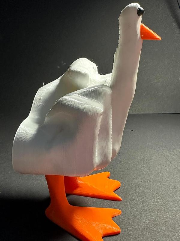 Funny Little Duck Resin Figurine Ornament Decor Finger Duck Sculptures Duck Gnomes Garden Statue for Home Office Desktop