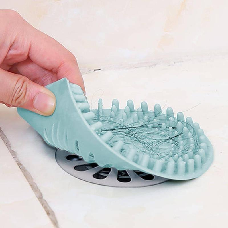 Kitchen Gadgets Bathroom Shower Hair Catcher, 1 Count Shower Drain Cover, Anti-clogging Drain Protector, Silicone Shower Drain Filter, Bathroom Accessories