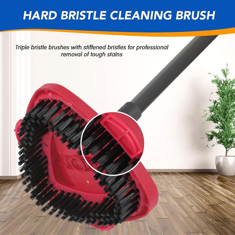 Spin Mop Scrub Brush Head for O Ceda EasyWring 1-Tank System  Hard Bristle Brush Scrub Attachment for oceda Scrubber mop Head for Bathroom, Kitchen, Pool, Glass, and Tile Walls - 1 Pack