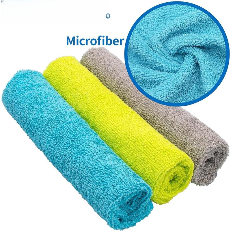 Microfiber Cleaning Cloth - Pack of 50, Microfiber Towels for  16 x 12 in, Highly Absorbent Cleaning Rags, Lint-Free, Streak-Free Cleaning Cloths for  Kitchen Home Office