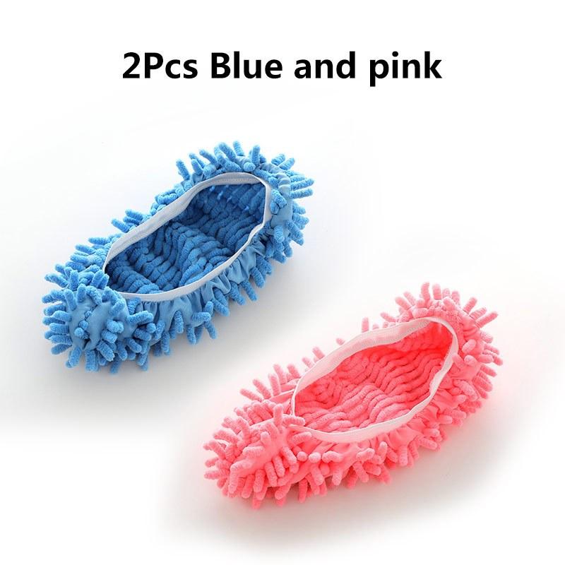 Best price 2pcs Reusable Microfiber Mop Slippers - Effortless Floor Cleaning Socks for Women - Super Absorbent, Machine Washable, Ideal for Home, Office, Bathroom & Kitchen - Comfortable Dust & Hair Remover-4