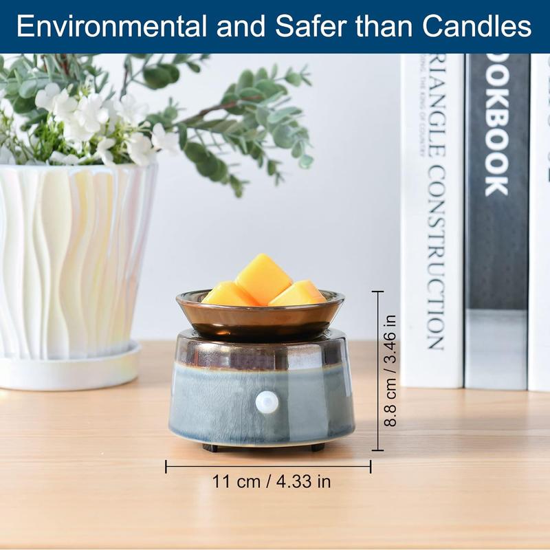 Ceramic Candle Wax Warmer,Home Fragrance Diffuser, Wax Melter Fragrances Candles Oils, Fragrance Warmer Candles or Wax Melts as Gifts for Mom Grandma Women…