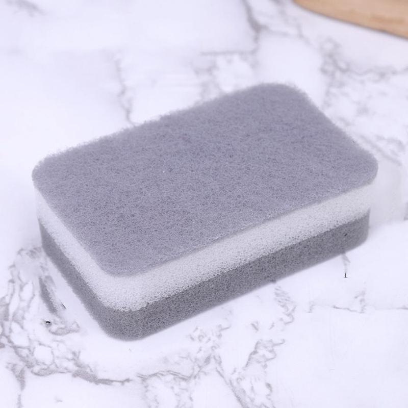 Double-sided Dishwashing Sponge, 1 Set Kitchen Strong Decontamination Sponge, Household Cleaning Tool for Kitchen Bathroom