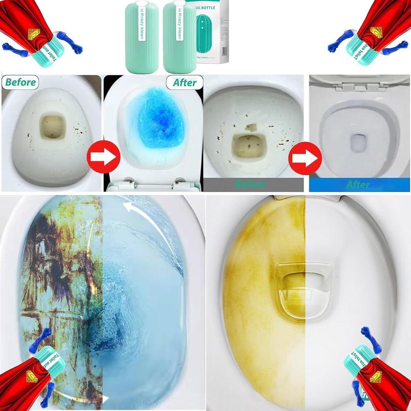 2 PCS Automatic Toilet Bowl Cleaner System Toilet Bowl Cleaners Automatic Slow Dissolve  In Tank Toilet Bowl Cleaner - Automatic Toilet Cleaner - Blue Toilet Bowl Cleaner