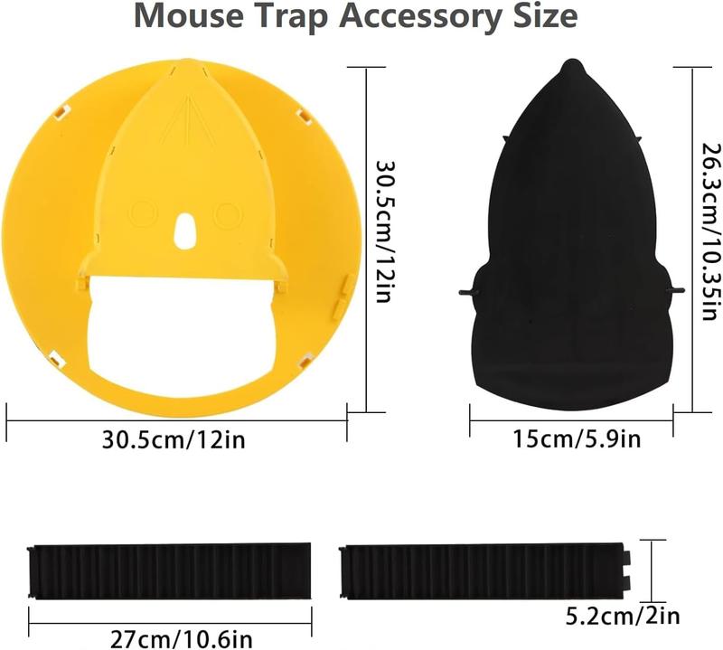 Mouse Trap Bucket Flip Lid - Automatic Reset Flip and Slide Mouse Trap - Humane Mouse Rat Traps for Indoor Outdoor Use - Reusable Mouse Trap