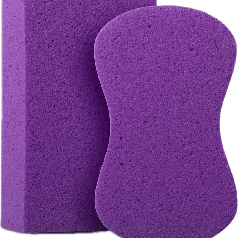 Sponges for Cleaning - 2 Pack - Multi-Purpose Purple Cleaning Sponge, Perfect as Car Wash Sponge, Household Cleaning Sponges, Tile Grout Sponge, Sponges for Painting,Sponge for Washing Cars compostable