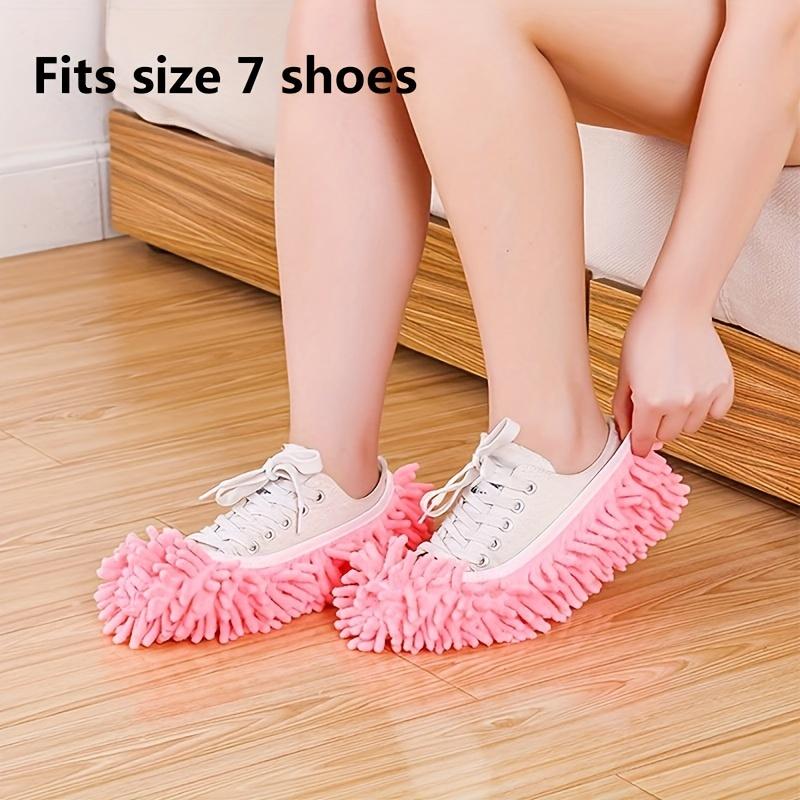 Best price 2pcs Reusable Microfiber Mop Slippers - Effortless Floor Cleaning Socks for Women - Super Absorbent, Machine Washable, Ideal for Home, Office, Bathroom & Kitchen - Comfortable Dust & Hair Remover-4