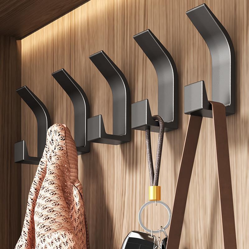 Wall Mounted Hook, Durable and Sturdy Self Adhesive Hook, Multifunctional Hook for Clothes, Hat, Bag & Accessories Storage