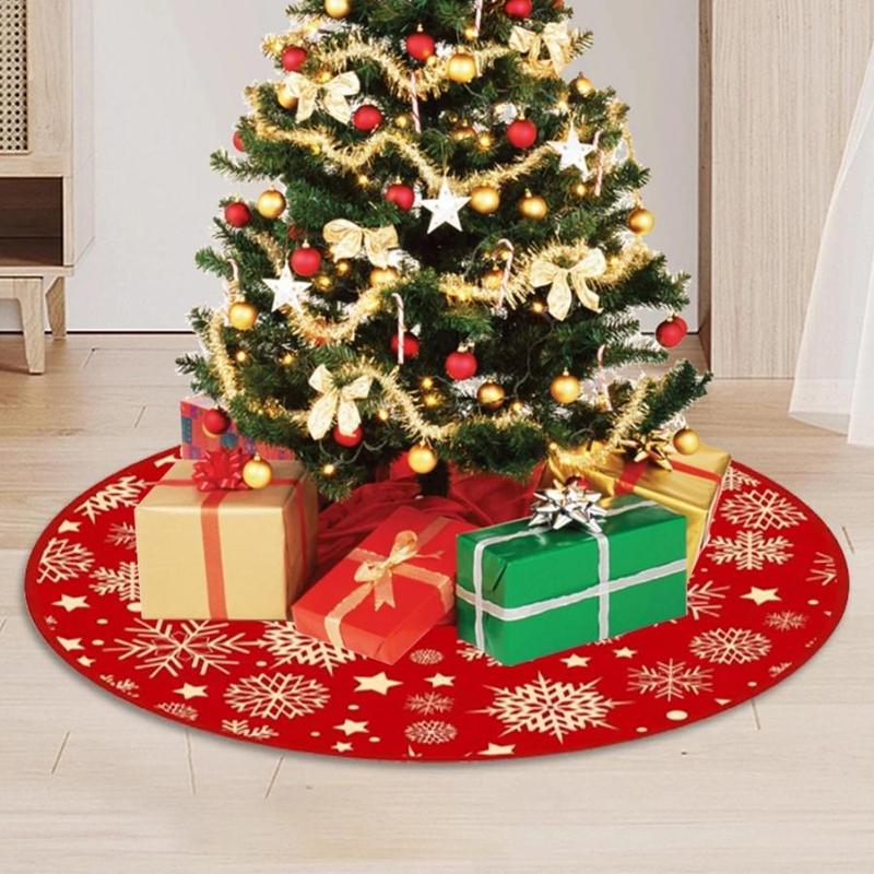 Christmas Tree Skirt, 1 Count Creative Cute Atmosphere Decoration, Festive & Party Supplies for Home Party Decor