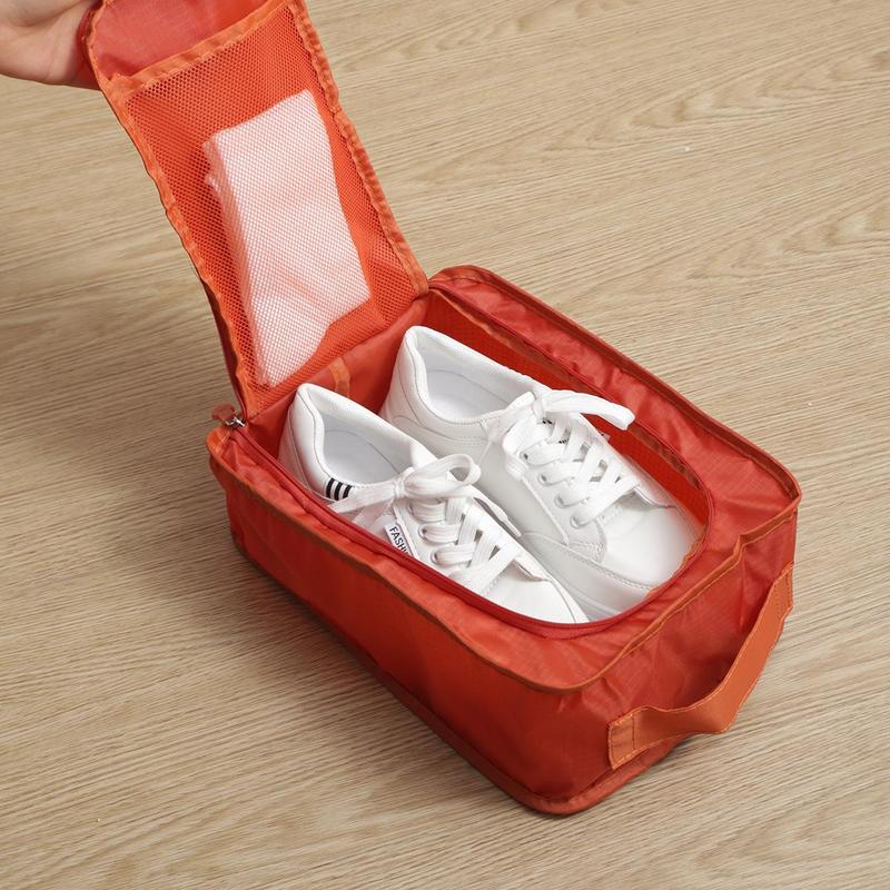 Portable Shoe Storage Bag, 1 Count Dustproof Foldable Shoe Storage Organizer, Shoe Organizer, Travel Shoe Bag for Sneaker, Bedroom Decor for Christmas Gift