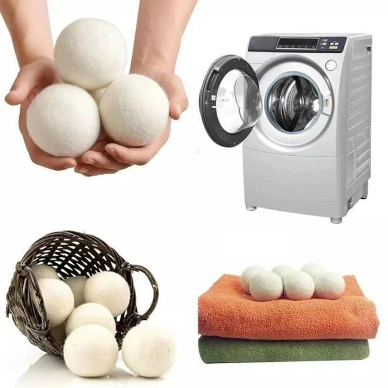 Anti-winding Wool Laundry Ball, 3 Counts set Reusable Washing Machine & Dryer Laundry Ball, Softener Cleaning Drying Balls, Pet Hair Remover Accessories, Household Laundry Accessories, Summer for Gift