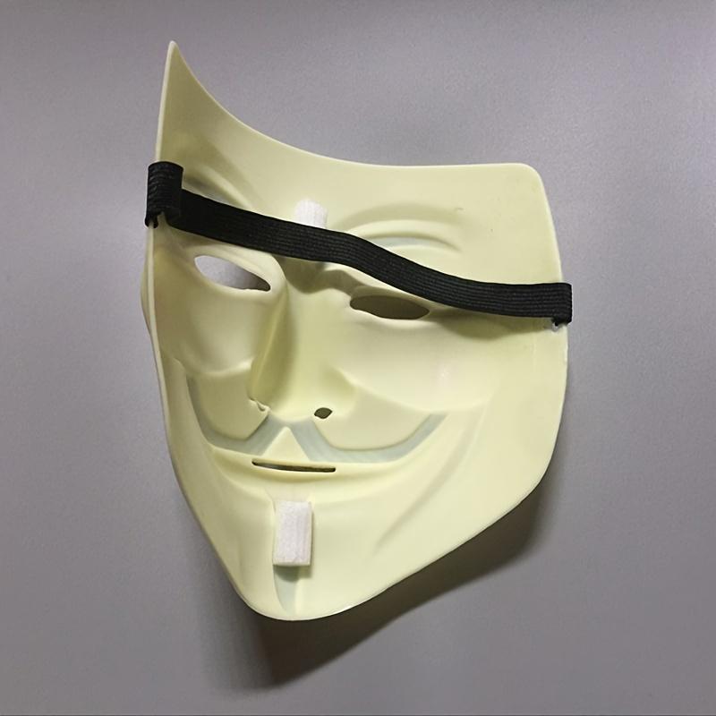 V for Vendetta Mask, 1 Count Halloween Cosplay Party Mask, Antique Thickened Frosted Belt Mask for Adults