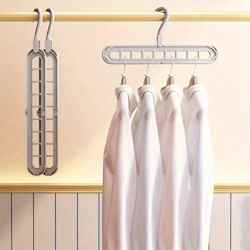 Space Saving Clothes Hanger, 5 Counts Durable Clothes Hanger, Clothes Organizer for Home Bedroom Wardrobe, Home Organizer