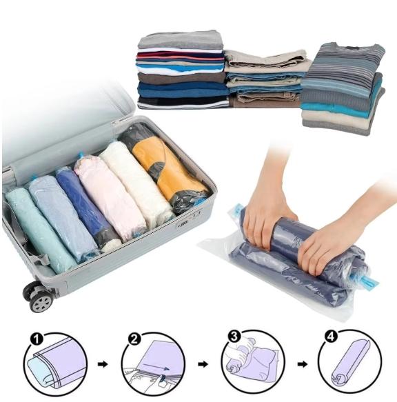 10 Vacuum Storage Bags with Electric Pump, Vacuum Sealed Storage Bags , Space Saver Vacuum Seal Bags for Clothing, Comforters, Pillows, Towel, Blanket Storage, Bedding Organiser Pack Set