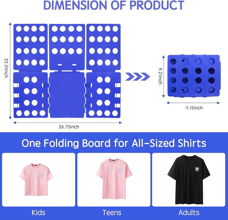 T-Shirt Folding Board, 1 Count Multi-functional Shirt Folder, Easy & Quick To Fold Clothes, Household Laundry Folding Boards