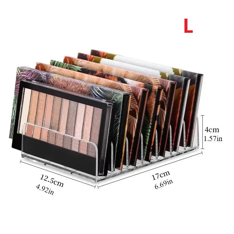 Clear Acrylic Eyeshadow Palette Holder, 1 2 Counts Compact Eye Shadow Palette Organizer, Makeup Palettes Organizing Tray for Vanity Bathroom Countertop, Room Accessories, Christmas Gift