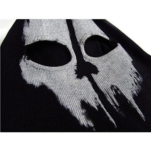 Unisex Ghost Print Stocking Balaclava Mask Good for War Game Halloween Cosplay