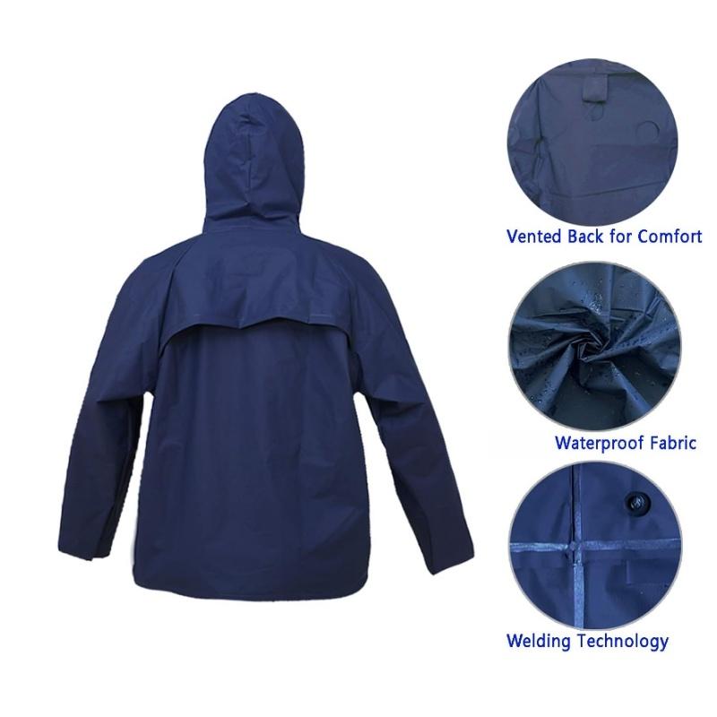 Lite Rain Coat with Pants for Men Women Waterproof Rain Suit for Sport, Breathable Anti-storm